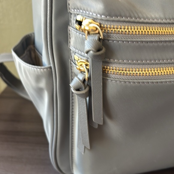 Kate Spade Gray Nylon Backpack Gold Hardware - Picture 5 of 12